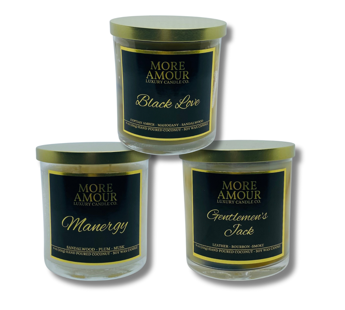 Masculine Lovers: 3 Pack Candle Bundle